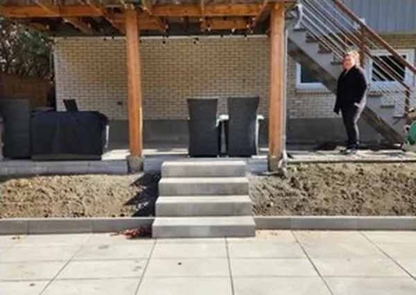 Autre réalisation de pavé uni Pavage BGR